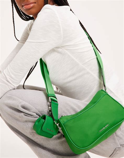 jet set medium nylon gabardine crossbody bag